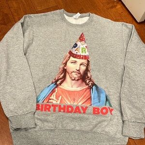 Tik Tok viral December birthday boy sweatshirt- NWOT unisex Small